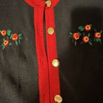 Vintage Bechamel Black Cardigan Holiday Sweater Womens M Scottie Dog Embroidered Size M Photo 7