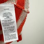 Madewell Linen Drop Shoulder Sweater Bright Flame Striped Nautical Small Photo 10