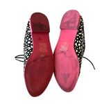 DV Dolce Vita Animal Print Calf Hair Oxford Leather Flats Beige Brown Lace Up 6 Black Photo 11