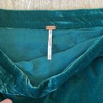 Free People  Vivienne Velvet Mini Skirt In Emerald Green Photo 3