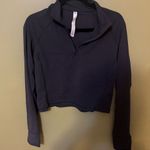 CRZ Yoga  grey cropped half zip size XL Photo 0
