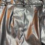 NWOT Black Faux Leather rounded High Photo 6