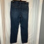Susan Graver  Regular Straight Leg Denim Jeans Medium‎ Wash Size 10 Stretch Mom Photo 3