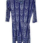 Market & Spruce Market‎ & Spruce Blue/White Batik Print Romper Size S Photo 0