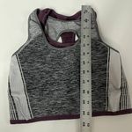 Athleta  Sports Bra Womens Small Purple Grey‎ Impact Double Layer Racerback Photo 5
