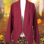 Torrid Womens  Maroon Red Open Blazer Sz 3 Photo 6