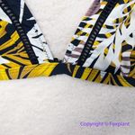 New!‎ Rhythm. bikini top in palm print, size XL Black Photo 4