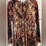 Free People  Stevie Tunic Bohemian Western Floral Bell Sleeves Size XS Photo 3