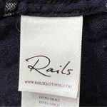 Rails  x Free People Shirt Button Up Top Navy  Plaid Western Boho Photo 6