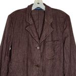 Vintage The Limited America Linen Brown Blazer‎ Size 4 Photo 1