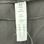 Halara Curvy Plus!  Womens 3X Black Wide Leg Cropped Pants Elastic Waist Pockets Photo 3