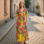 Flying Tomato NWOT   Floral Bohemian Maxi Dress Photo 2