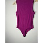 Live in the Moment  Womens Size Medium Bodysuit Sleeveless Mock Neck Pink Photo 3