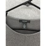 Alfani  Women's Shiny Metallic Fibers Sweater Gray Long Sleeve Size Medium Knit Photo 6