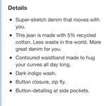 Gap ✨HP✨HighRise Universal Legging Jeans Button Pockets ✨ Photo 4