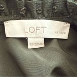 Loft Army Green Long Sleeved Swiss Dot Swing Dress Small Petite Casual Modest Photo 5