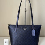 Coach Fiona Zip Tote Bag In Signature Canvas Photo 0