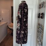 Boston Proper Heavily embroidered velvet long jacket Photo 9