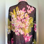 Victoria's Secret Vintage Victoria’s Secret Sheer Mesh Floral Duster Robe Kimono XS/S Y2K 2002 USA Photo 5