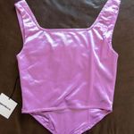 superdown Purple Satin Corset Top Photo 3