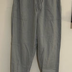 Madewell  Hemp-Cotton Pull-On High-Rise Jogger Pants Blue Gray Size Medium Photo 0