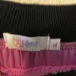 LuLaRoe Lola Skirt Black Floral Lace over Bright Neon Pink Lining Sz XL NWT Photo 7