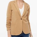 J.Crew  Schoolboy Sweater-Blazer size XS  Camel Cotton Photo 8