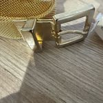 Ann Taylor 90s Vintage  Gold‎ Mesh Adjustable Belt Size L Large 39” NWT Photo 3