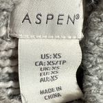 ASPEN Fair Isle Ribbed NWT Wool Mock neck geometric Sweater size XS Gray Photo 9