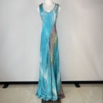 Johnny Was NWOT  Biya Silk Blue Sleeveless Long Maxi Dress Size S Photo 1