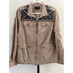 Blu Pepper NWT Mixed Material Jacket with Southwestern Design Photo 0