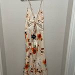 Zaful Women Summer Floral Spaghetti Midi Dress Sexy V Neck Sleeveless White Size 4 Photo 7
