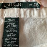 LRL RALPH LAUREN White Wide Band Slimming Leggings Stretch‎ Pants 10 Photo 1