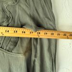 MAXSTUDIO Silk Dress Olive Green Mini Dress Women's‎ Size S Short Sleeve Boho Photo 7