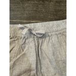 Quince 100% Linen Shorts Womens L Beige Tan Beachy Ethically Woven Coastal Photo 5