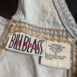 Bill Blass ‎ JEANS Small Lightwash Oversized Denim Overalls Button Cargo Vintage Photo 3