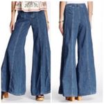 Free People Rare Vintage Super Wide Leg Jeans Size 6 Photo 2