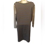 Vineyard Vines Navy White Striped Dress Sz XL Preppy Soft Knit Nautical Vibe New Photo 2