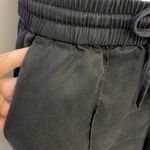 Workshop Republic Clothing Workshop Black 100% Lyocell Pull-on Drawstring Capri Pants w/ Pockets- Medium Photo 2