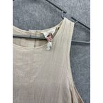 Ash  & Ember Sleeveless Shift Dress Cream Size Large 100% Cotton Blush Pink Photo 8