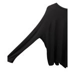 Athleta  Threadlight Asymmetrical Relaxed Tee Size XS Oversized Black Long Sleeve Photo 6