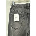 Forever 21  Black black denim‎ flare wide-leg jeans with stud details. - Size 26 Photo 5