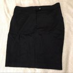 Akris Punto  Black Career Pencil Skirt Lined 10 Dark Academia Straight Mini Photo 2