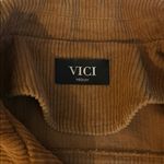 VICI women’s corduroy tan Moto jacket medium nwot Photo 8