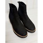 Eileen Fisher  Black Suede Sock Wedge Ankle Boots Women Size 10 Photo 6