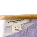 BeachLunchLounge Alina Striped Linen Cotton Sleeveless Dress Blue White Medium Photo 8