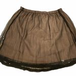 Umgee  brown miniskirt silver gold sequins‎ small Photo 6