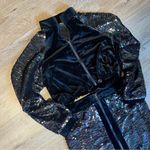 Aria  Clothing Velour Crop Sequin Set Photo 1