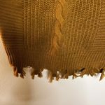 Full Circle Trends NWT  Distressed Mustard Yellow Sweater Dress Size L Photo 4