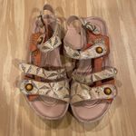 L'Artiste Spring Step Payokya Metallic Sandals Size EU 40 Artsy Tan Orange Photo 2